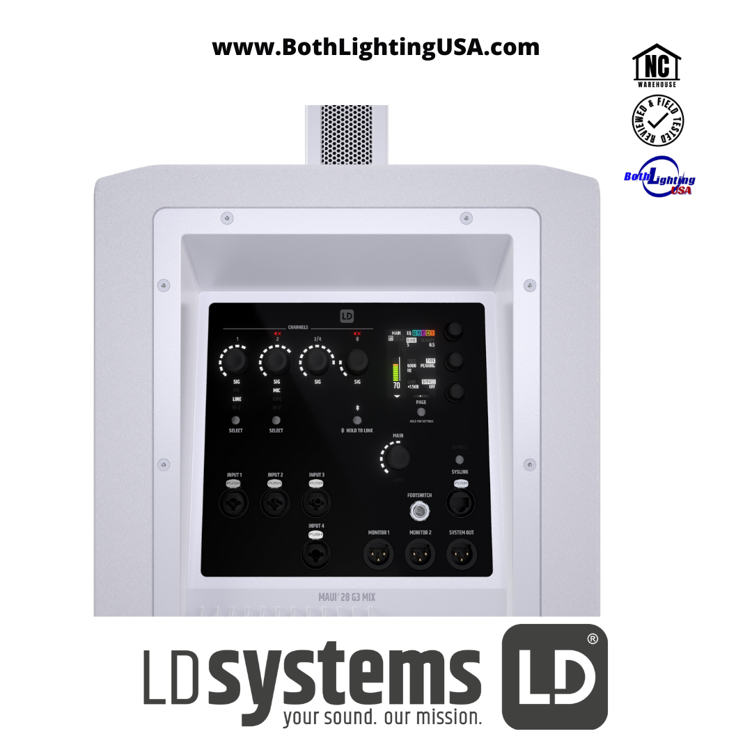 MAUI® 28 G3 MIX - Portable cardioid powered column PA system 1000 W