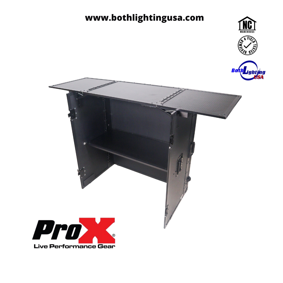 ProX Folding DJ Table (XS-DJSTNBL)