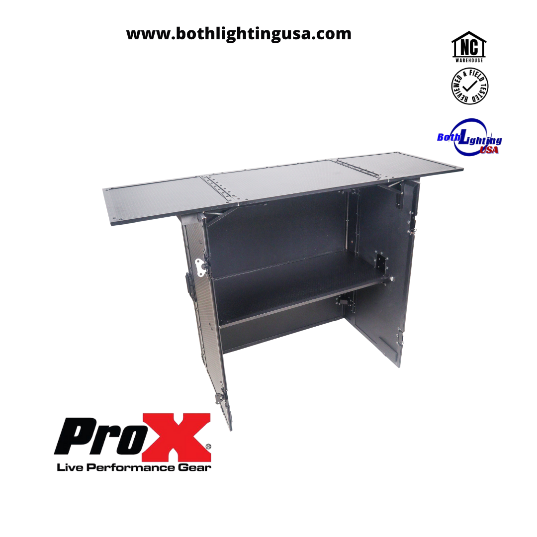 ProX Folding DJ Table (XS-DJSTNBL)