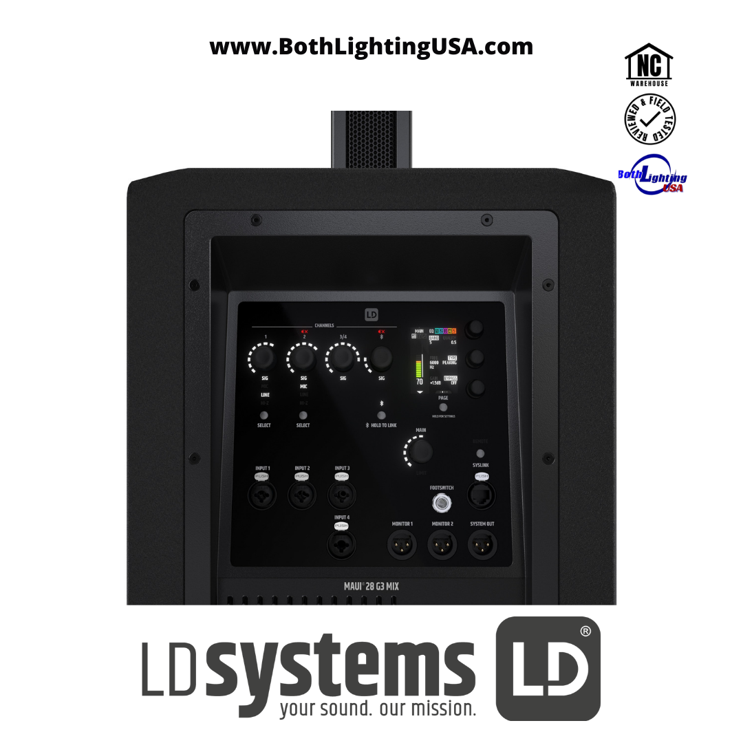 MAUI® 28 G3 MIX - Portable cardioid powered column PA system 1000 W