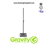 Gravity Stands Lighting Stand with Square Steel Base