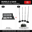Bundle & Save - 8 Tubes (Charging Case) + 4 Stands (Black)