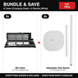 Bundle & Save - 8 Tubes (Charging Case) + 8 Stands (White)