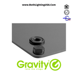 Gravity Stands Lighting Stand with Square Steel Base