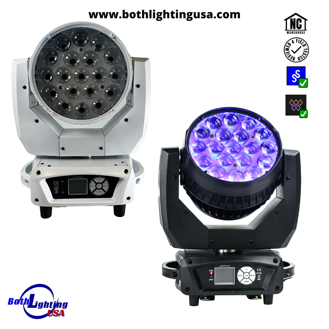 Aura1915 LED Wash Light – Powerful Color Wash with Zoom & DMX
