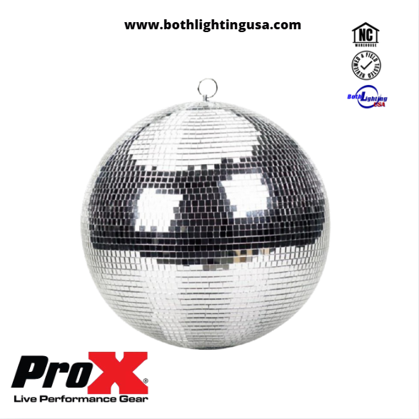 16" Mirror Disco Ball with 3/8" Glass Tiles