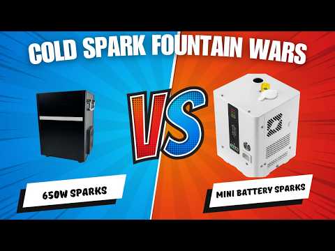 Mini Cold Spark Fountains (Battery-Powered)