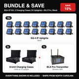 Bundle & Save - SQ-4 IP Kit: 2 Charging Cases (16 Uplights) + BLX Pro, Black