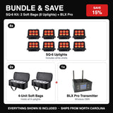 Bundle & Save - SQ-6 Kit: 2 Soft Bags (8 Uplights) + BLX Pro