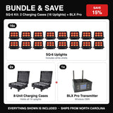 Bundle & Save - SQ-6 Kit: 2 Charging Cases (16 Uplights) + BLX Pro
