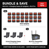 Bundle & Save - SQ-6 Kit: 3 Charging Cases (24 Uplights) + BLX Pro
