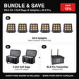 Bundle & Save - SQ-9 Kit: 2 Soft Bags (6 Uplights) + BLX Pro