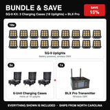 Bundle & Save - SQ-9 Kit: 3 Charging Cases (18 Uplights) + BLX Pro