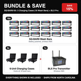 Bundle & Save - SQ-BAR9 Kit: 3 Charging Cases (18 Wash Bars) + BLX Pro